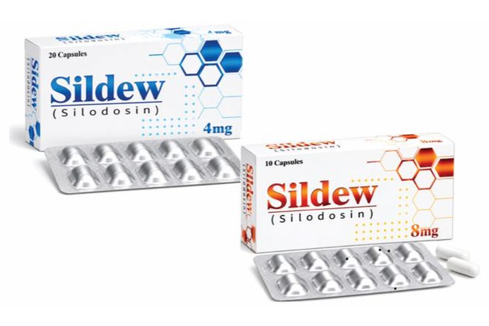 Sildew silodosin capsules, 4 mg and 8 mg packs